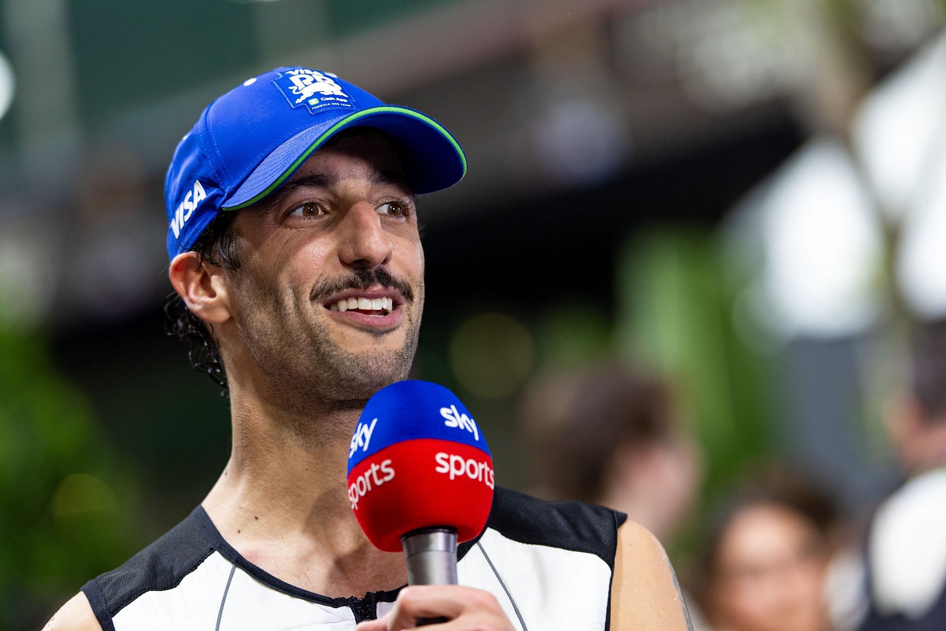 Daniel Ricciardo of Australia and Visa Cash App RB F1 team in the paddock after the F1 Grand Prix of Singapore. Source: Getty Images